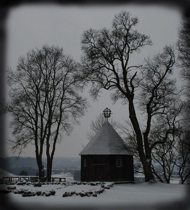 кернаве, часовня, зима, клепа В Балтийских широтах...photo preview