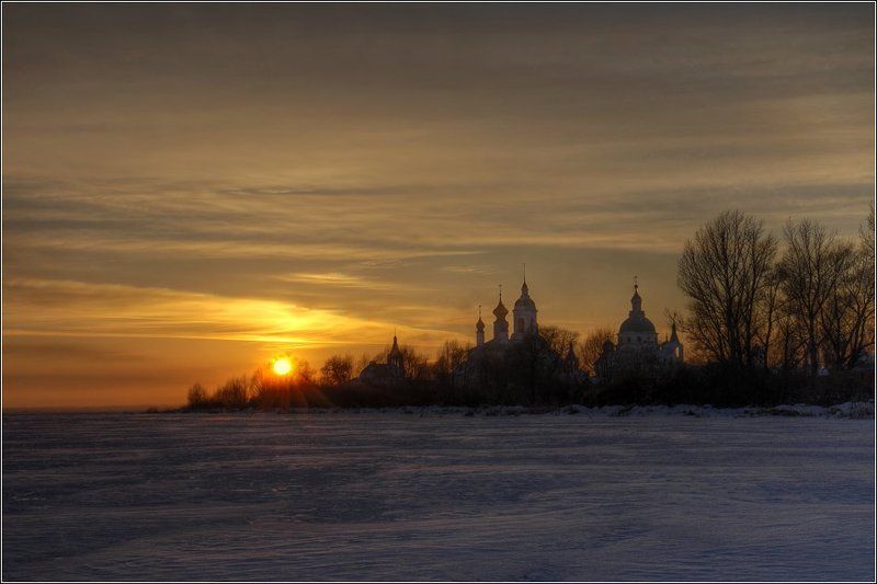 ростов, великий, рождество, золотое, кольцо Рождественский закатphoto preview