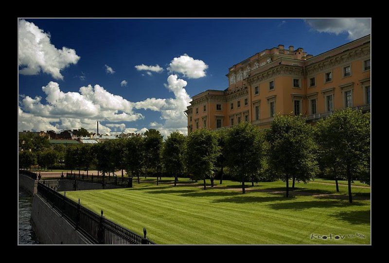 санкт-петербург, михайловский замок, солнце, небо, облака. * * * *photo preview