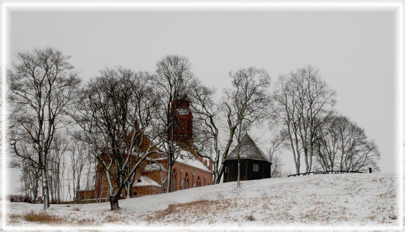 кярнаве, зима, замковые горы, клепа Зимняя графика...photo preview