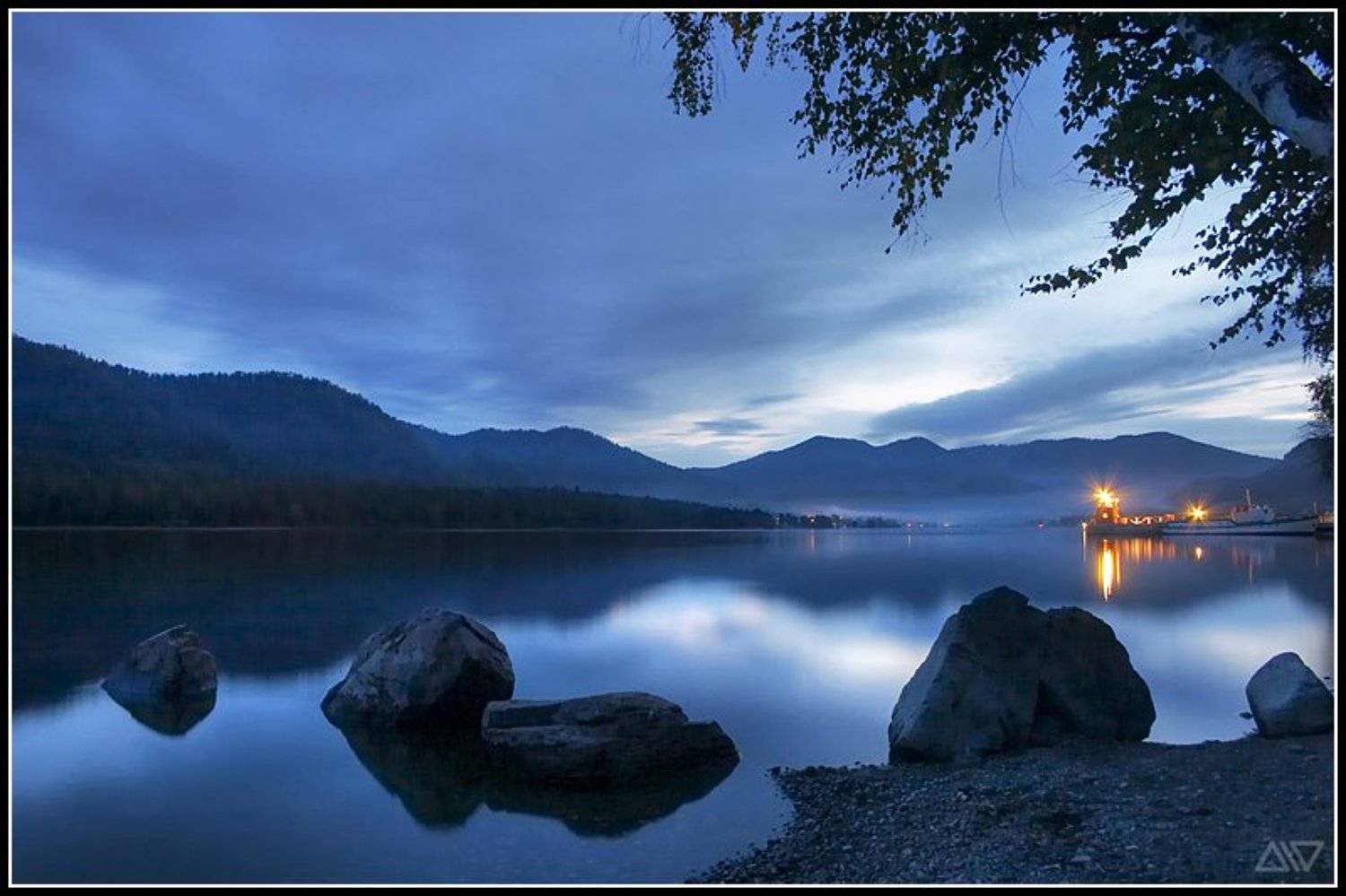 телецкое озеро вечер горный алтай, Денис Рассоха