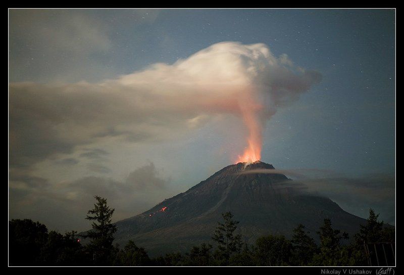 вулкан кизимен, камчатка, извержение photo preview