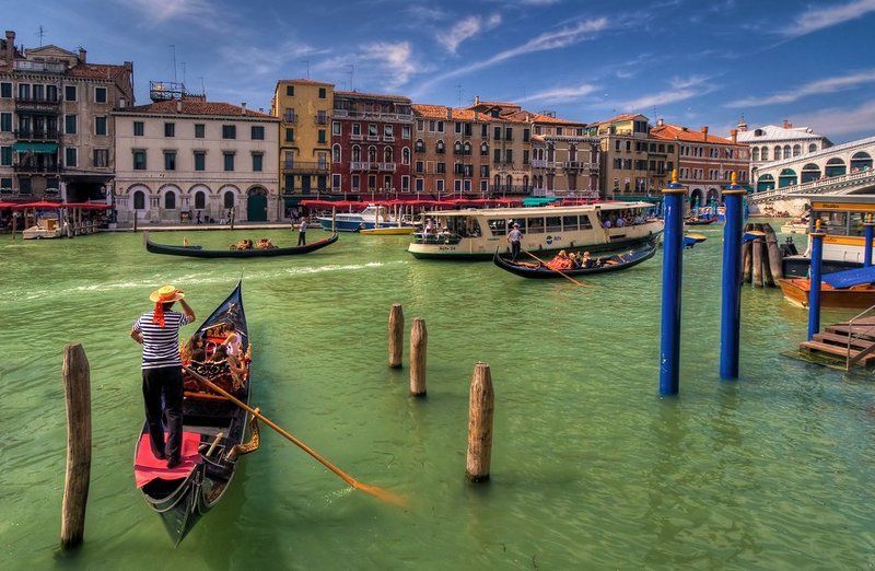 colorful, light, street, venice photo preview