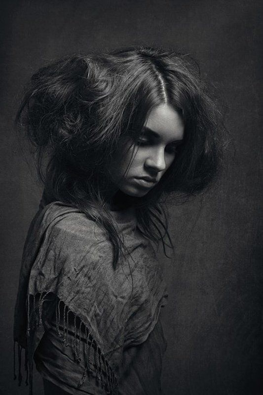 bw, portrait, fashion, anna, alekseyev photo preview