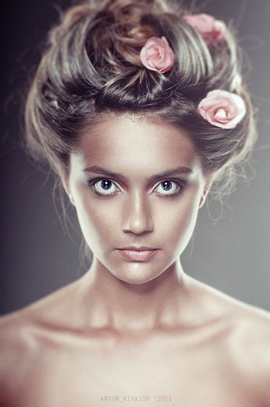 дикая, роза, девушка, портрет, гламур photo preview