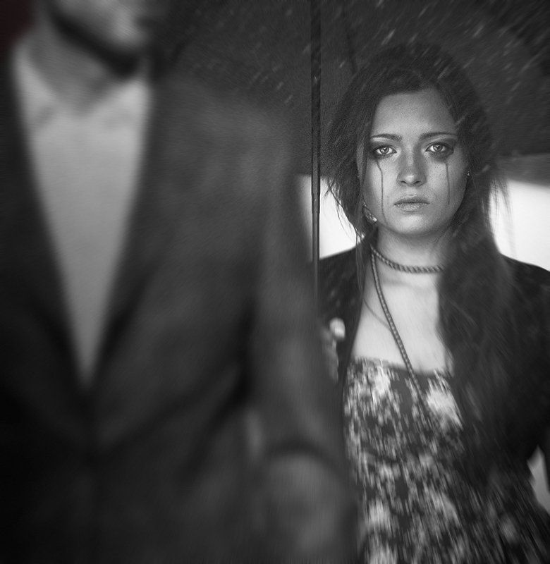 девушка, девушки, дождь, дожди, слеза, слёзы, портрет, портреты, владимир, шипулин photo preview