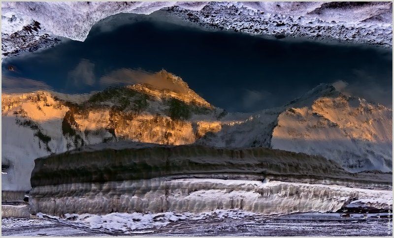 ледник, горы, иныльчек, зима, альпинизм, казахстан, свобода, выбор, путь, хан-тенгри, reflection, высота  фото превью