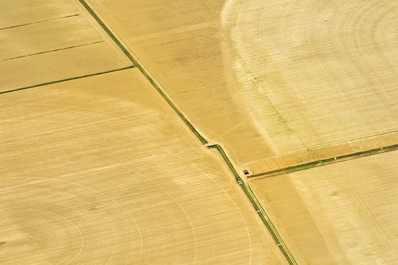 landscape, yellow, krusev, aero, fields, summer photo preview