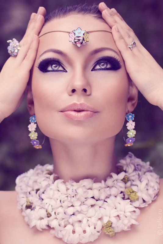 flowers, woman, photo, lady, dress, girl photo preview