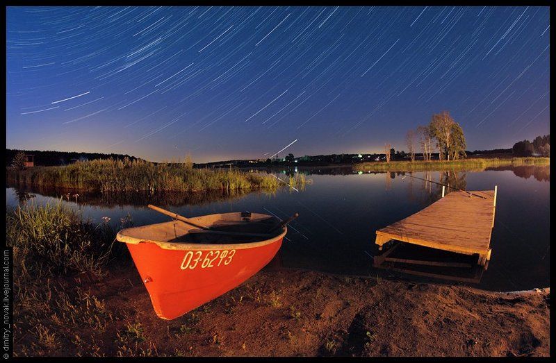 звезды, небо, треки звезд photo preview