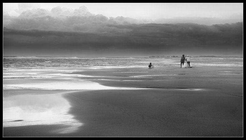 рыбаки, шторм, вьетнам, пляж photo preview