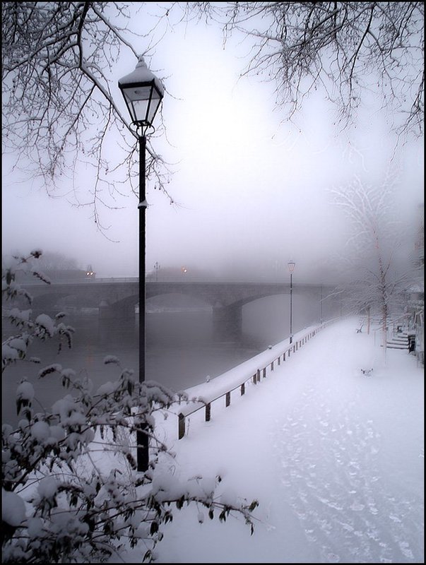 фонарь, снег, лондон Этюд с фонаремphoto preview