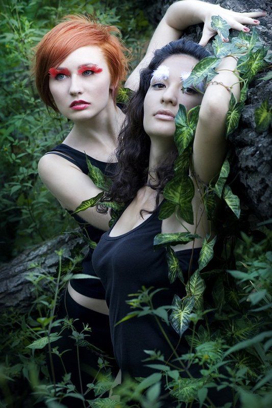 плющ, девушка, дриада photo preview