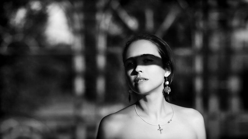 портрет, фото, девушка, маска, тень photo preview