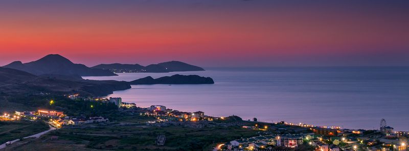 коктебель, сумерки, море, горы Кто был однажды в Коктебеле, всегда томиться будет имphoto preview