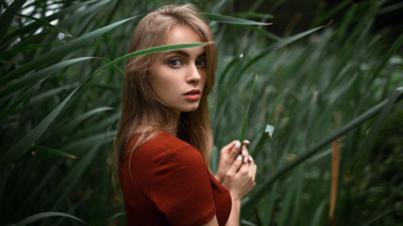girl, beauty, green Дашаphoto preview