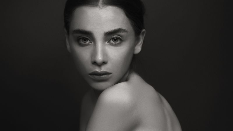 portrait, face, model blacnandwhite inspiration eyes people retouch MYRKURphoto preview