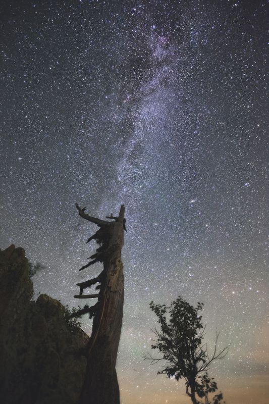 Таганай, Урал, Южный Урал, Млечный путь, Андромеда, Млечный путь, ночной пейзаж, звезды, звёзды, галактика Звёздный компасphoto preview