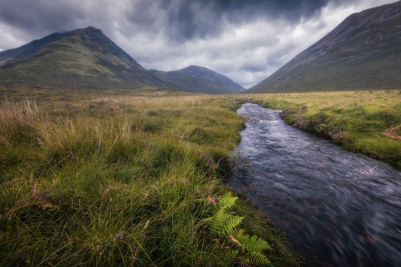 scotland creek clouds skye mood water sky ferns In the land of Elrond...photo preview