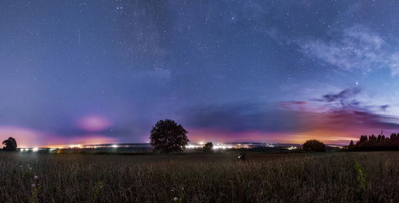 урал, пермский край, млечный путь, поле По дороге в Пермьphoto preview