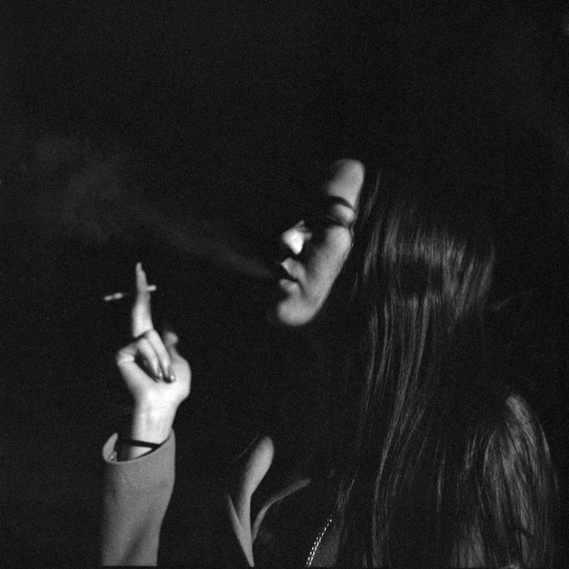 portrait, lady, black, &, white, b&w, smoking, night, high, contrast Olgaphoto preview