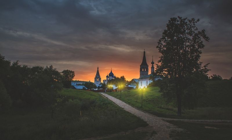 суздаль, владимирская область, золотое кольцо, летний вечер вечерний город Суздальphoto preview