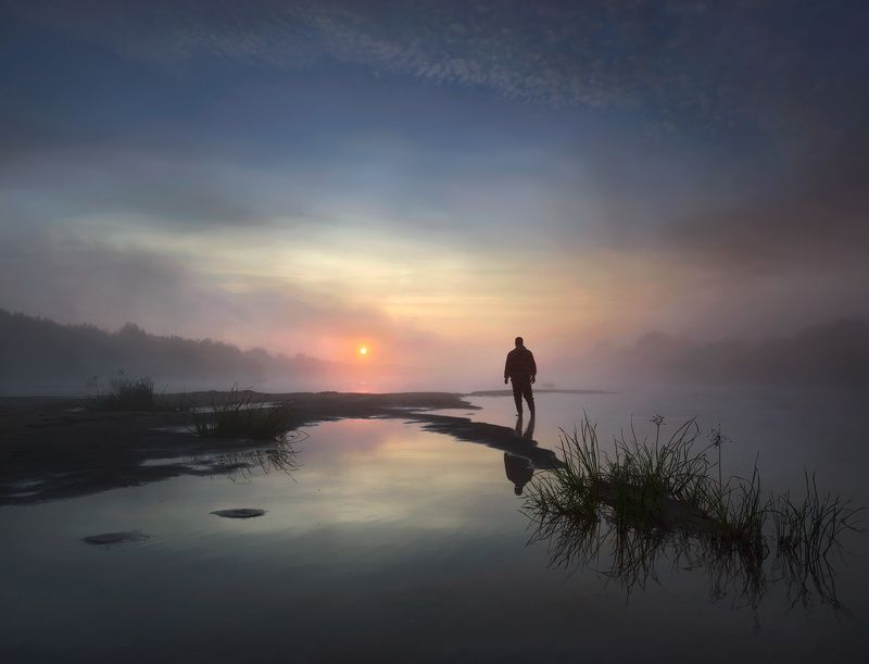 #пейзаж #мистика #фантазия #утро #природа #небо / Там, на краю... /photo preview