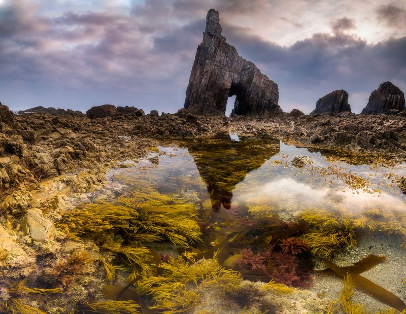 испания, океан, рассвет Playa de Campiecho.photo preview