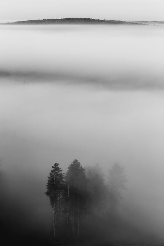 Гора Теплая, гора Тёплая, Теплая, Тёплая, Средний Урал, чб, Урал мгла...photo preview