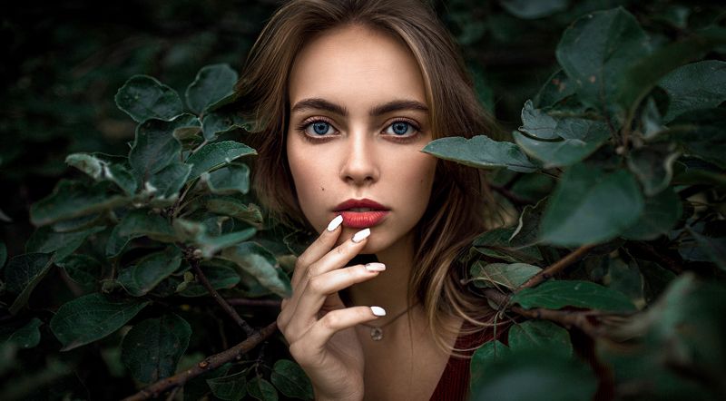 девушка, город, вечер, портрет, арт Дашаphoto preview