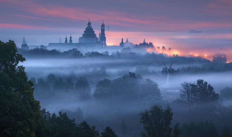 истра, новый иерусалим, монастырь, туман Пробуждениеphoto preview