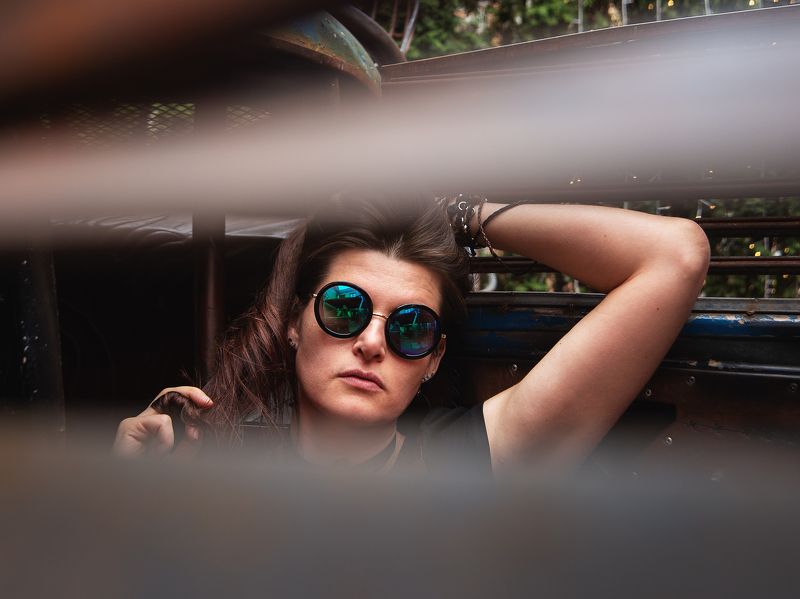 girl portrait beautiful city eyes colors summer Nina.photo preview