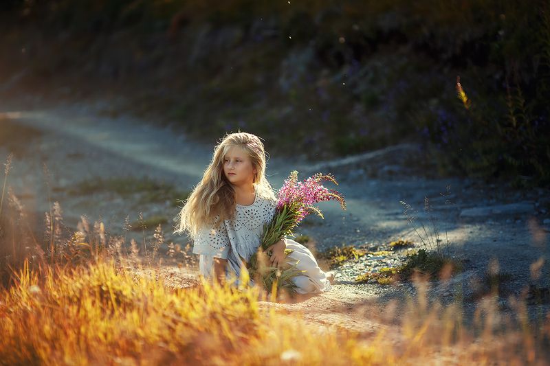 дети, портрет, природа, закат, Алтай На Алтаеphoto preview