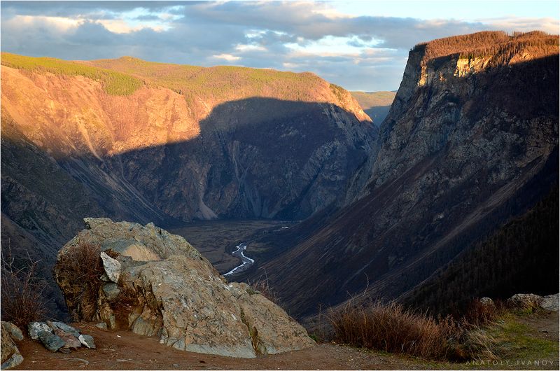 алтай, чулышман, каньон, вечер, свет Каньон Чулышмана. Вечер.photo preview