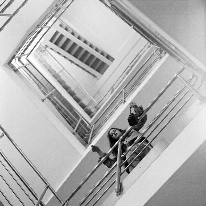 film, black, white, ilford, medium, format, 6x6, staircase Sofiaphoto preview