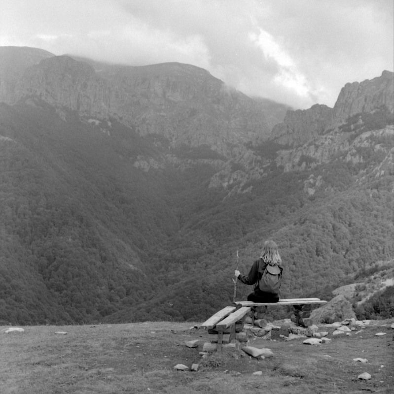 film, mountains, hiking, panorama, black, white, scene, bulgaria, balkan Travellerphoto preview