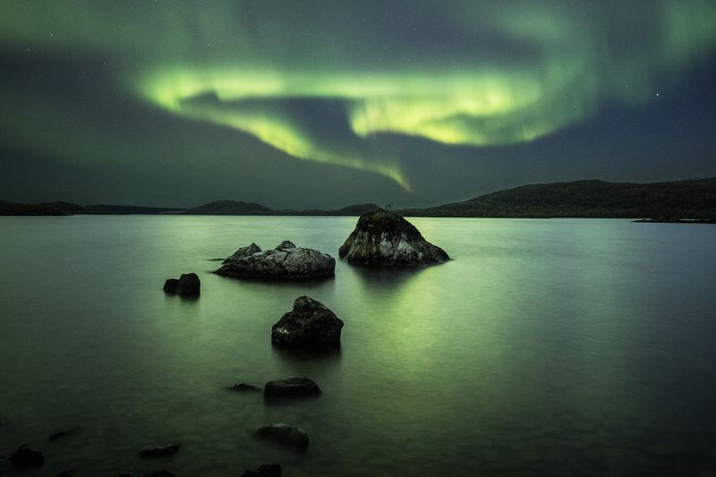 мурманская область сентябрь сияние Дух Севераphoto preview