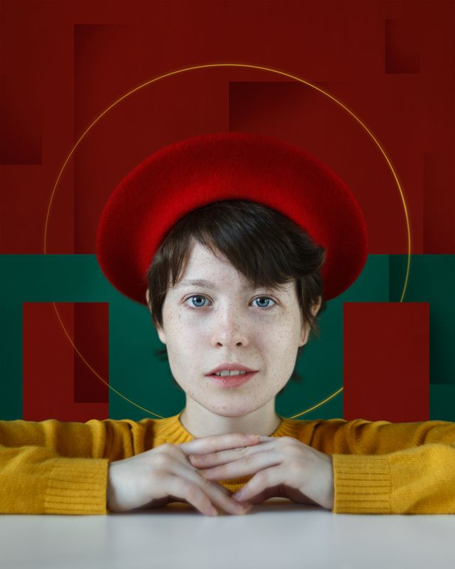 арт, девушка, портрет, студия, свет Анри. Лабиринтphoto preview