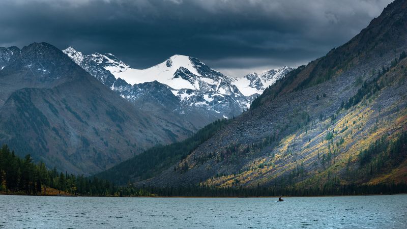 #алтай #мультинскиеозера #катунскийзаповедник #озеро #пейзаж #горы #ледник #вода #снег #осень #склон #landscape #altai #multa #katunskiyzapovednik #katunnaturereserve #lakе #mountainrange #mountainlake #glacier #snow #water Осень в горахphoto preview