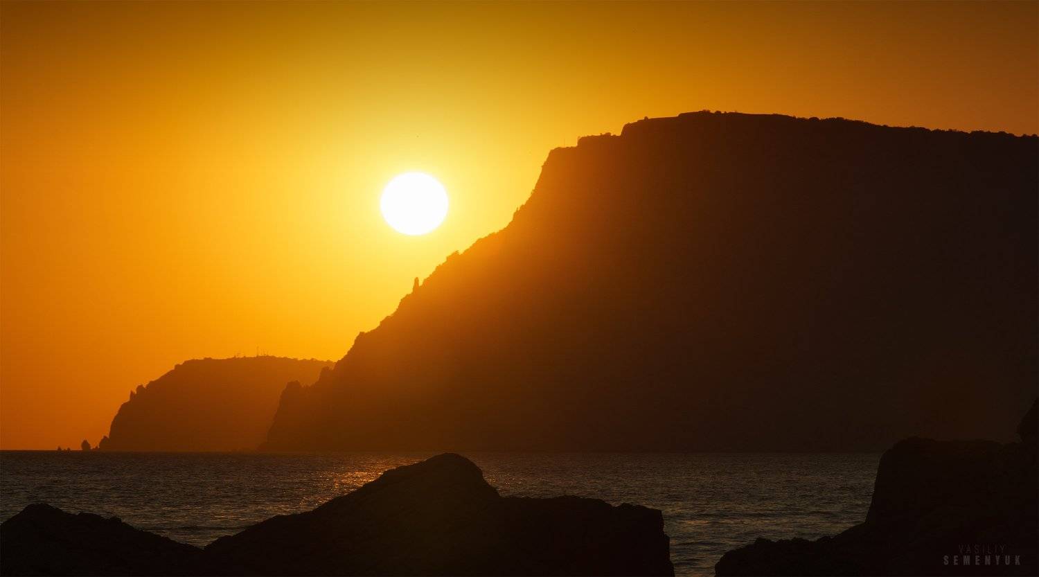 крым, чёрное море, балаклава, солнце, закат, лето., Семенюк Василий