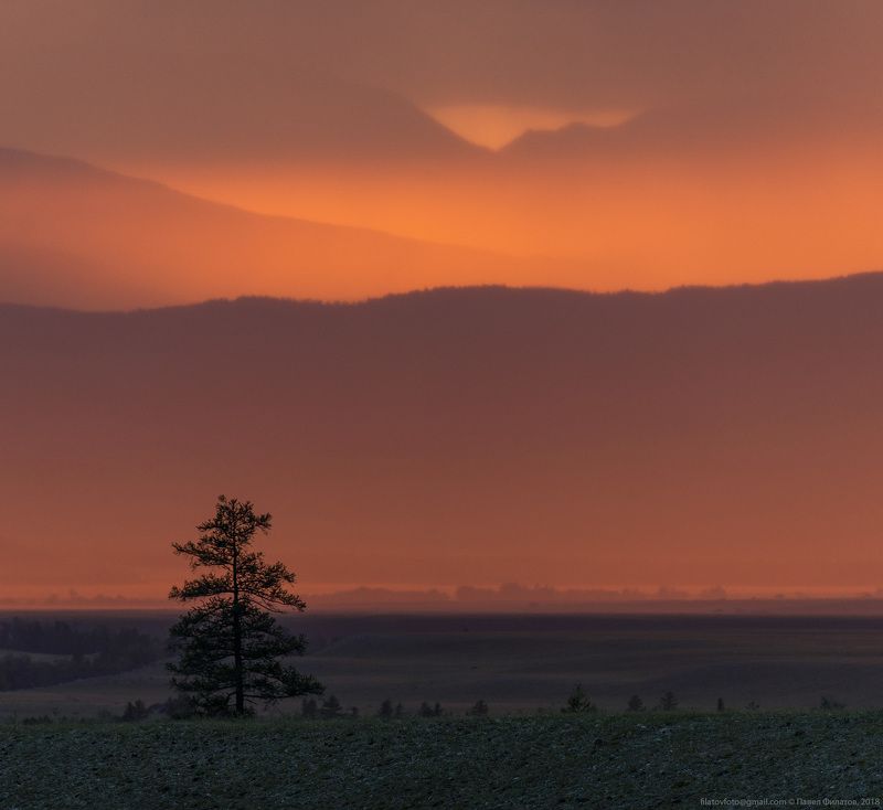 алтай, курай, сибирь, закат Курайский огоньphoto preview