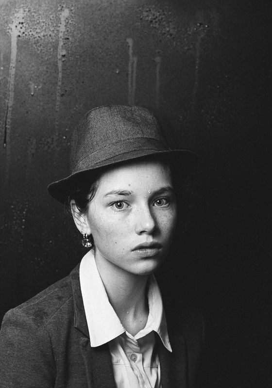 Girl with a hatphoto preview