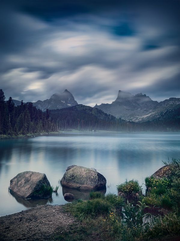 природа, пейзаж, ергаки, красноярский край, сибирь, озеро, горы, скалы, тайга, камни, берег, отражения, облака, голубой, большой, длинная, туризм, путешествия, nature, siberia, lake, ergaki, taiga, krasnoyarski krai, shore, cost, mountains, rocks, travel, Озеро Светлое / The Svetloe Lakephoto preview