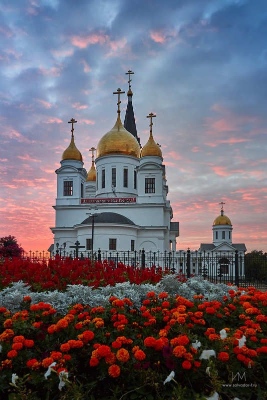 храм, вера, собор, церковь Храм на закатеphoto preview