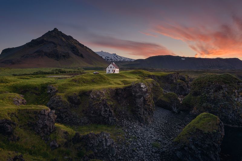 arnarstapi, iceland, landscape, nature, природа, пейзаж, исландия, закат, nikon Arnarstapiphoto preview