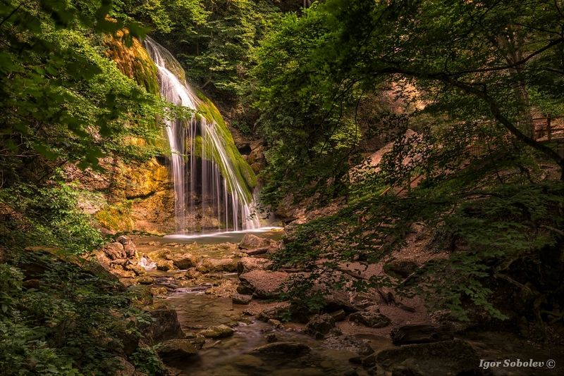 Джур-Джур, водопад, Крым, Jur-Jur, waterfall, Crimea Водопад Джур-Джурphoto preview