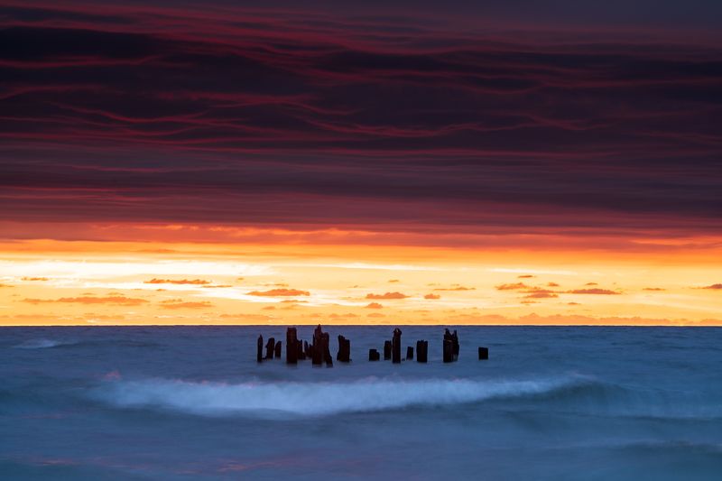 Ядерный закат в балтийском мореphoto preview