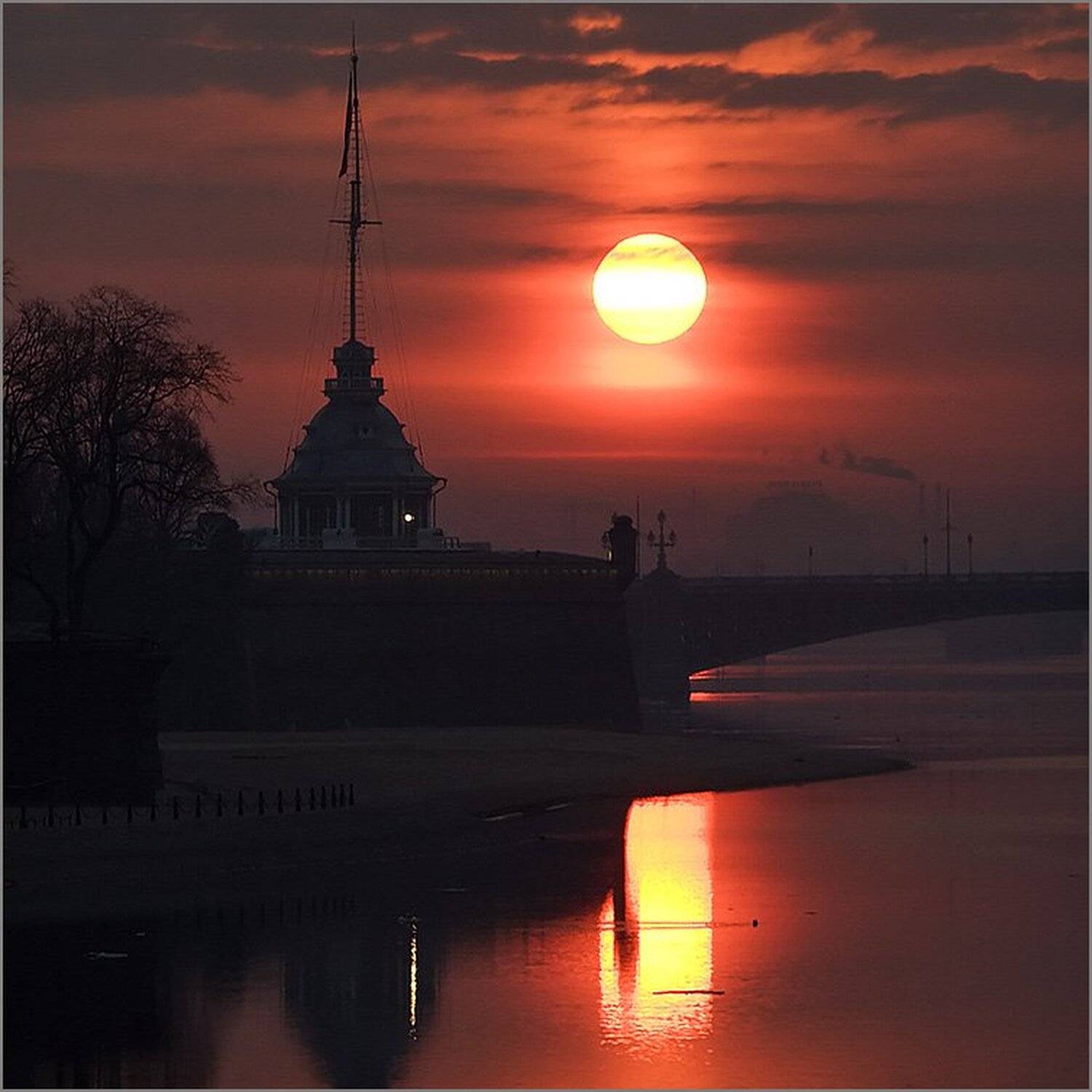 нева, рассвет, заячий, остров, Михаил Чурбанов