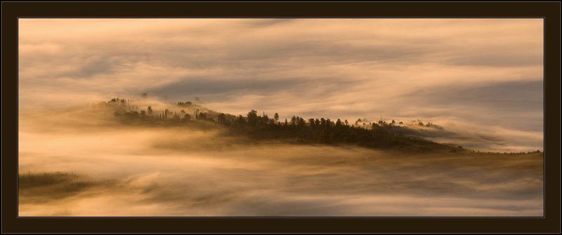 шория, шерегеш, мустаг, утро, туман Утро с горы Мустагphoto preview