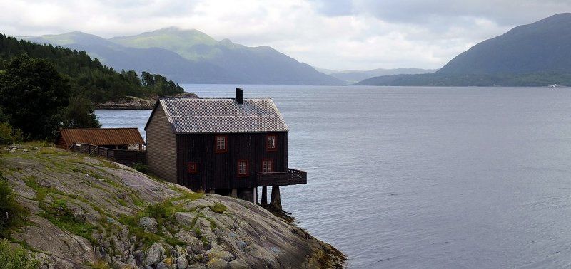 норвегия, фьорды Tingvollfjordenphoto preview